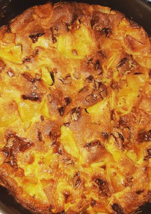 Une photo de Gateau aux pommes rôties et bonbons Daims