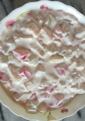 A picture of Creamy Fruit Chaat.