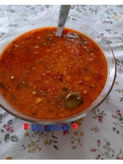 عکسی از دستور شله گوجه‌فرنگی