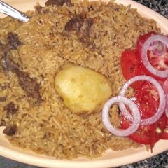 A picture of Calvin's Beef Pilau.