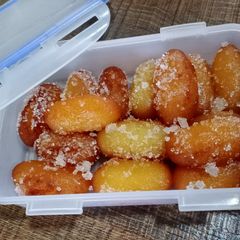 A picture of Sugar coated Gulab jamun.
