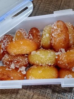 A picture of Sugar coated Gulab jamun.