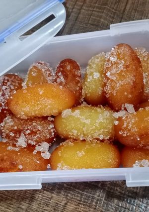 A picture of Sugar coated Gulab jamun.