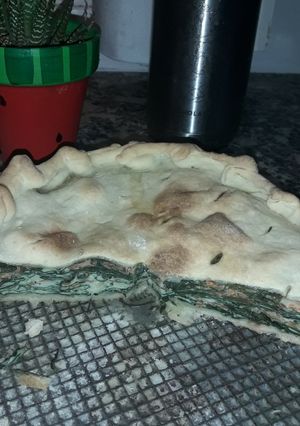 Una foto de Tarta fácil y rápido de espinacas