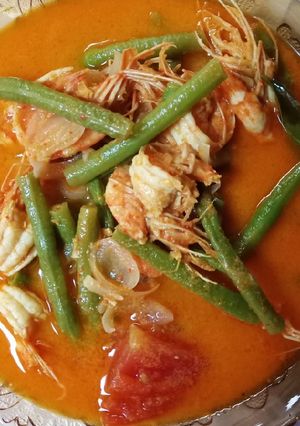 Foto resep Kari Udang Kacang Panjang