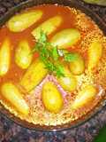 Kusa mukhshi(meat,rice filled zucchini in tomato 🍅sauce