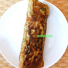 A picture of Egg roll Omelette #themechallenge.