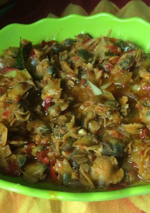 Foto resep Kerang tumis asam segar