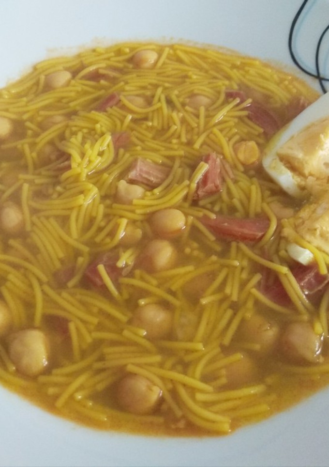 Una foto de Sopa de cocido especial