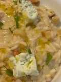 Risoto de Pera, Gorgonzola e Nozes