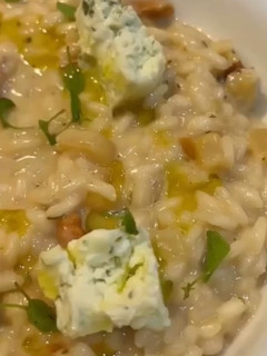 Foto de Risoto de Pera, Gorgonzola e Nozes