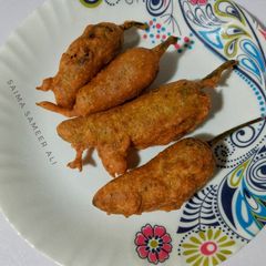 A picture of Stuffed green chillies.