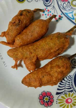 A picture of Stuffed green chillies.