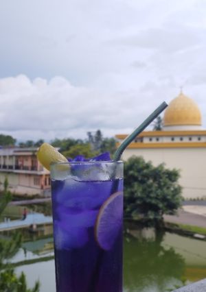Foto resep Teh telang lemon