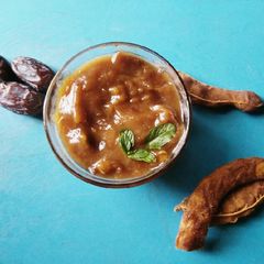 A picture of Dates tamarind chutney (spicy).