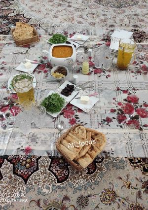عکسی از دستور دسر و شربت برای سفره افطاری