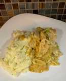 Pollo con salsa de hongos