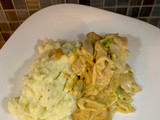 Pollo con salsa de hongos