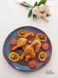 Coquelet en crapaudine au chorizo et au citron