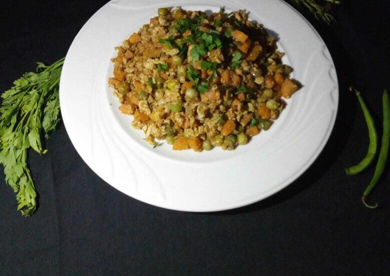 Stir-fry cauliflower