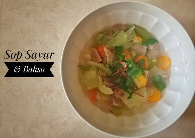 Resep Sop Sayur Dan Bakso Oleh Vela Cookpad