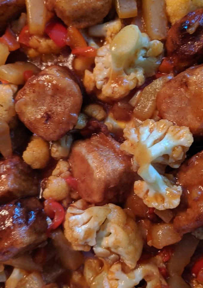 Una foto de Tofu agridulce