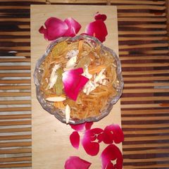 A picture of Dry fruit sweet vermicelli.