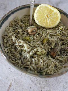 صورة لوصفة فول وأرز