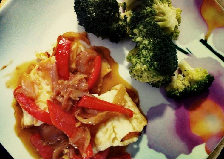 Bacalao al curry con leche de coco