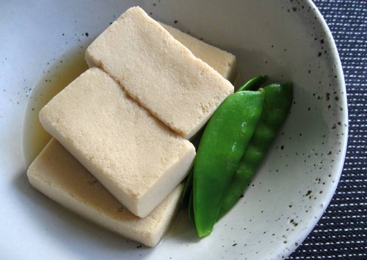 Steps to Make Quick Simmered Kōya Dōfu