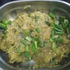 A picture of Vanga bharit (Baingan bharta).