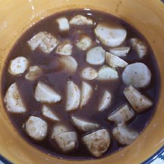 A picture of Masala Yams(arvi).