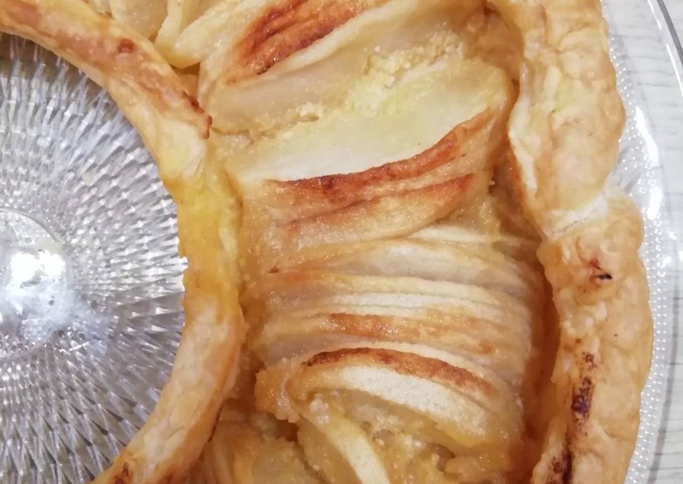 Tarte aux pommes et abricots