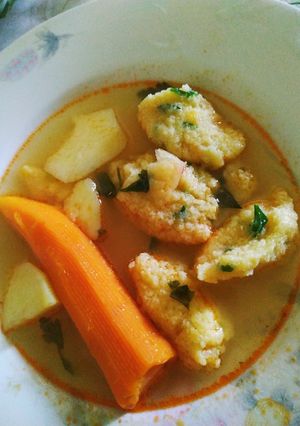 Grízgaluska recept fotója