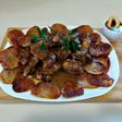 Conejo en salsa de almendras tostadas