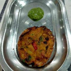 A picture of Aloo Tikki in Air Fryer.