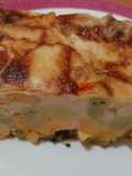 Pastel de fideos gratinados