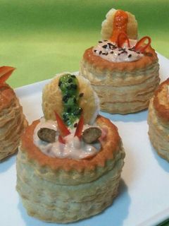 Una foto de Volovanes festivos