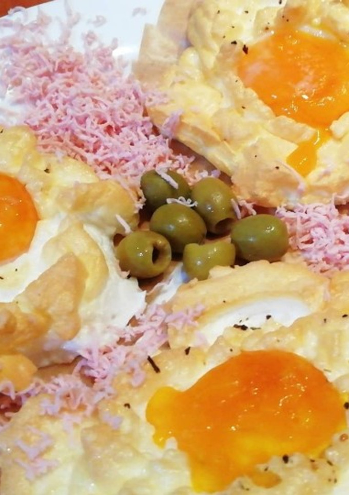 Una foto de Huevos Nube