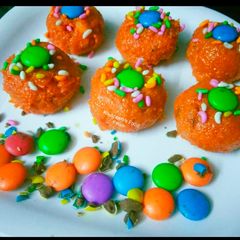 Carrot Gulkand Ladoo A picture of Carrot Gulkand Ladoo.