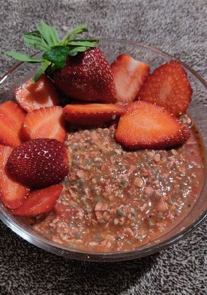 A picture of Strawberry Chia Seed Pudding.