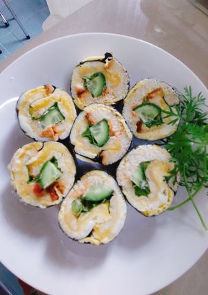 Hình của món Sushi bánh mì.