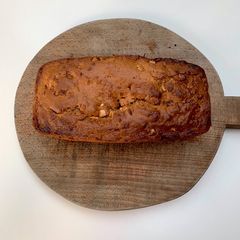 Vegan Banana & White Chocolate Loaf A picture of Vegan Banana & White Chocolate Loaf.