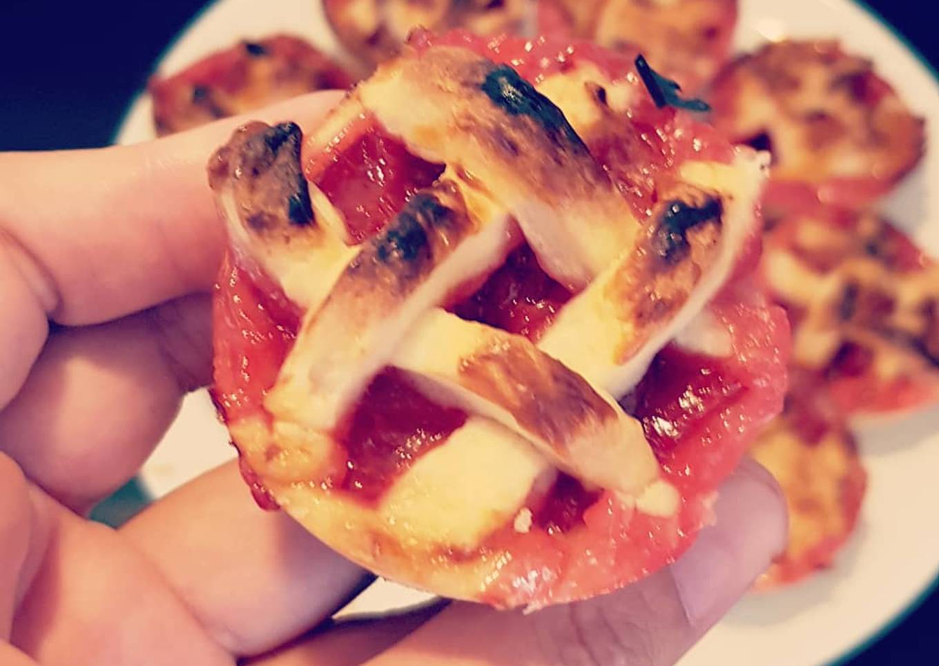 Tartelettes sablées aux prunes rouges