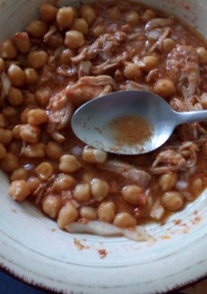 Una foto de Garbanzos con carne