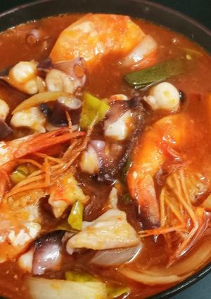 Foto resep Gurita udang saus padang