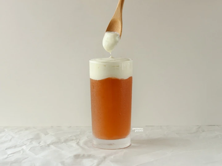 Recipe Cheese Tea [Salted Cream Cheese Topping] the Delicious Can spoil the tongue