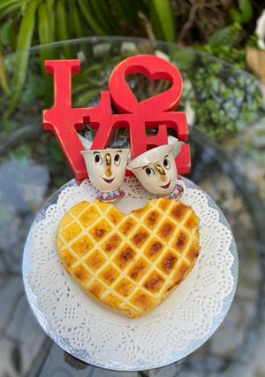 Hình của món Bánh bông lan sữa chua phô mai nướng.