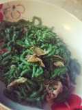 Spatzle agli spinaci con speck
