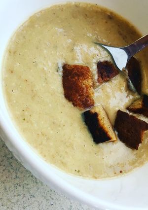 Bajor kenyérleves recept fotója